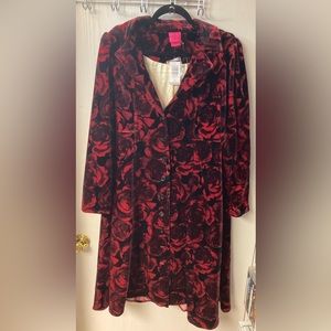 TORRID BETSEY JOHNSON FLORAL PUFF SLEEVE  COAT 1x